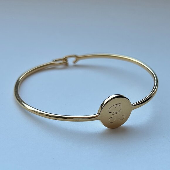 Sarah Chloe Gold-Plated Monogram Initial Bracelet - Picture 14 of 14